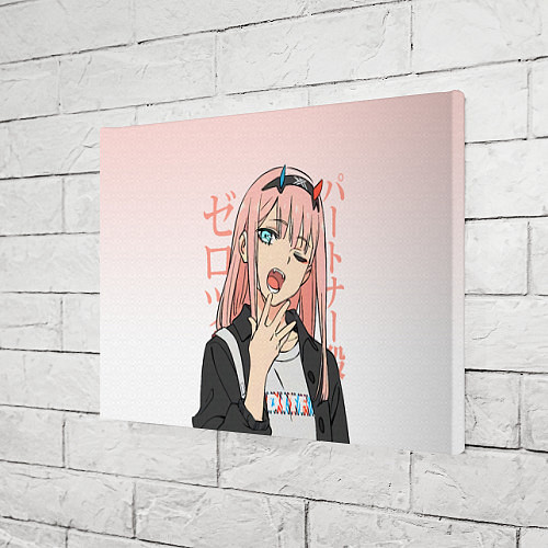 Картина прямоугольная Zero Two Darling in the Franxx / 3D-принт – фото 3