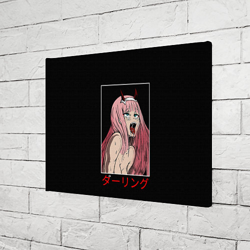 Картина прямоугольная Зеро ту ahegao франкс / 3D-принт – фото 3