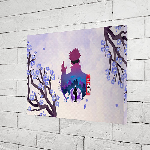 Картина прямоугольная Годжо Сатору Магическая битва / 3D-принт – фото 3