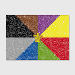 Холст прямоугольный Черепаха на фоне АПВ 8 1 15, цвет: 3D-принт — фото 2