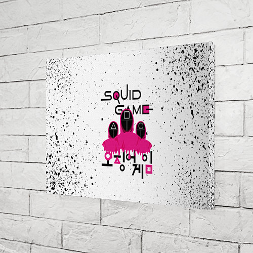 Картина прямоугольная SQUID GAME , ИГРА В КАЛЬМАРА, СТРАЖ / 3D-принт – фото 3