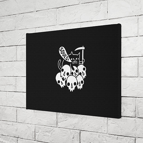 Картина прямоугольная Кот - Жнец / 3D-принт – фото 3