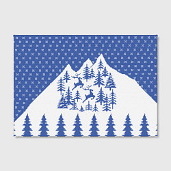 Холст прямоугольный Горные Олени, цвет: 3D-принт — фото 2