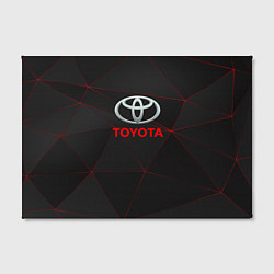 Холст прямоугольный Toyota Тонкие линии неона, цвет: 3D-принт — фото 2