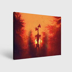 Холст прямоугольный СИРЕНОГОЛОВЫЙ НА ЗАКАТЕ, цвет: 3D-принт