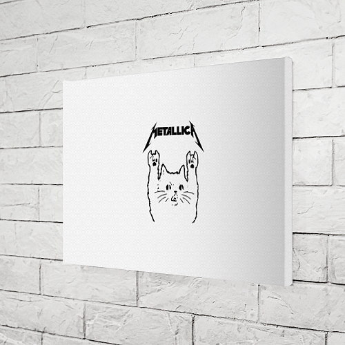 Картина прямоугольная Metallica Meowtallica / 3D-принт – фото 3