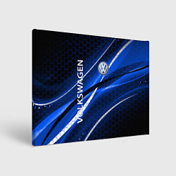 Холст прямоугольный VOLKSWAGEN LOGO SPORT, цвет: 3D-принт