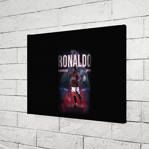 Картина прямоугольная РОНАЛДУ ГЕРОЙ МАНЧЕСТЕРА / 3D-принт – фото 3