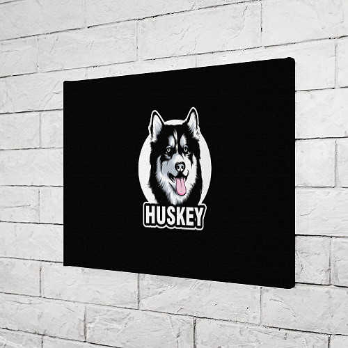 Картина прямоугольная Собака Хаски Husky / 3D-принт – фото 3