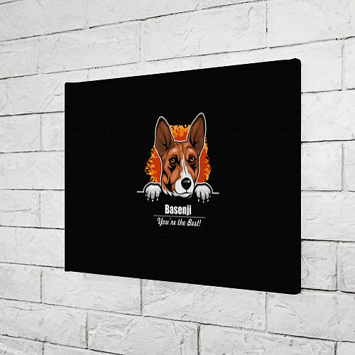 Картина прямоугольная Басенджи Basenji / 3D-принт – фото 3