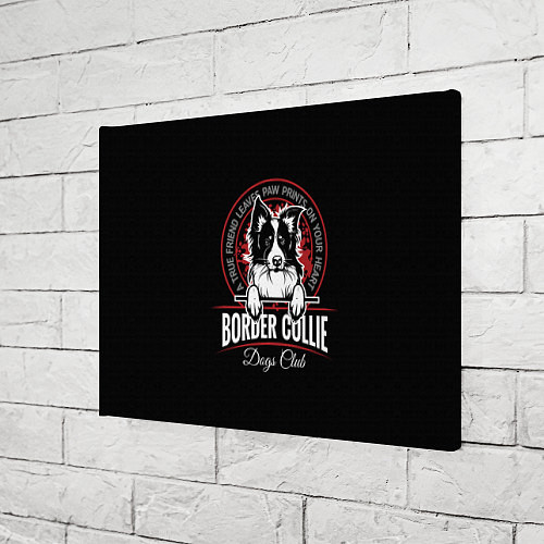 Картина прямоугольная Бордер-Колли Border Collie / 3D-принт – фото 3