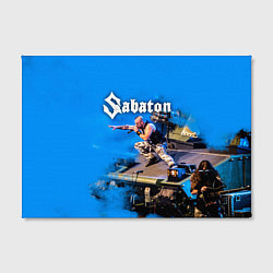 Холст прямоугольный Йоаким Броден на танке Sabaton, цвет: 3D-принт — фото 2
