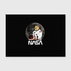 Холст прямоугольный Доги Космонавт Мем Наса Doge, цвет: 3D-принт — фото 2