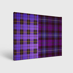 Холст прямоугольный Purple Checkered, цвет: 3D-принт