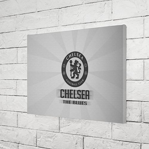 Картина прямоугольная Chelsea FC Graphite Theme / 3D-принт – фото 3