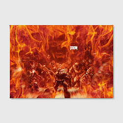 Холст прямоугольный Hell Monster vs Doom, цвет: 3D-принт — фото 2