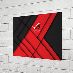 Холст прямоугольный ROG - republic of gamers, цвет: 3D-принт — фото 2