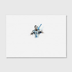 Холст прямоугольный Messi Argentina Team, цвет: 3D-принт — фото 2