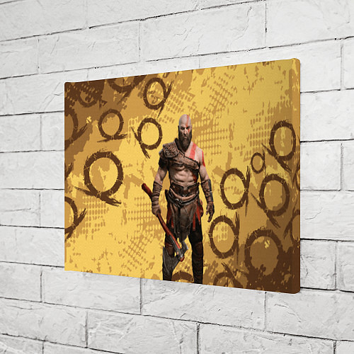 Картина прямоугольная God of War Kratos Год оф Вар Кратос / 3D-принт – фото 3