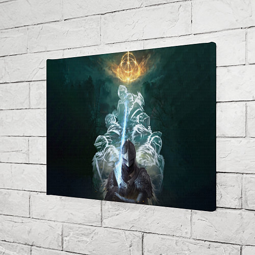 Картина прямоугольная Elden Ring рыцарь и предшественники серии Souls El / 3D-принт – фото 3