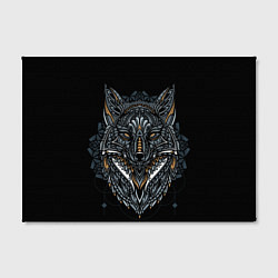 Холст прямоугольный ЭТНИЧЕСКАЯ ЛИСА FOX ABSTRACT, цвет: 3D-принт — фото 2