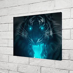 Холст прямоугольный Неоновый водяной тигр 2022, цвет: 3D-принт — фото 2