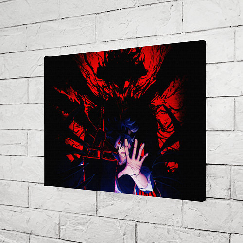 Картина прямоугольная Аста и его черный демон Черный клевер / 3D-принт – фото 3