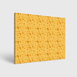 Холст прямоугольный Сыр Cheese, цвет: 3D-принт