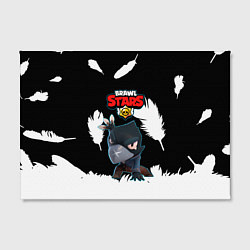 Холст прямоугольный BRAWL STARS MECHA CROW ПЕРЬЯ, цвет: 3D-принт — фото 2