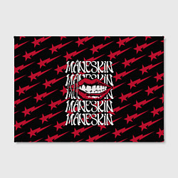 Холст прямоугольный MANESKIN LOGO ГУБЫ, цвет: 3D-принт — фото 2