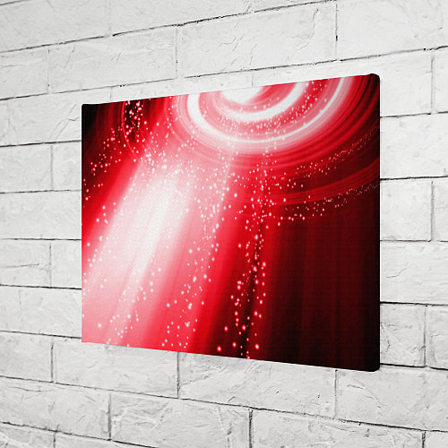 Картина прямоугольная Красная космическая спираль / 3D-принт – фото 3