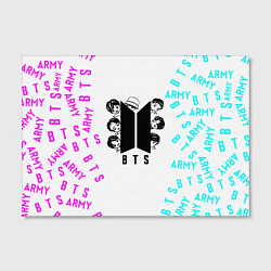 Холст прямоугольный B T S Логотип в цвете, цвет: 3D-принт — фото 2