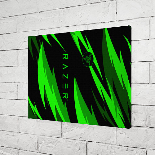 Картина прямоугольная RAZER GREEN / 3D-принт – фото 3