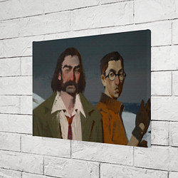 Холст прямоугольный Дюбуа и Куцураги маслом, цвет: 3D-принт — фото 2