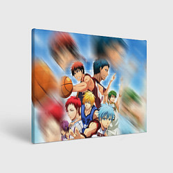 Холст прямоугольный KUROKO BASKETBALL КОМАНДА, цвет: 3D-принт