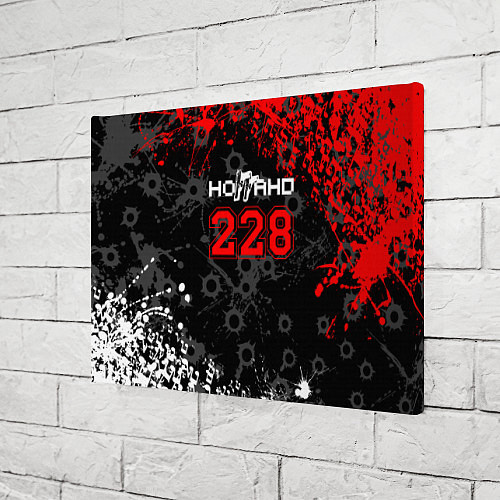 Картина прямоугольная Ноггано 228: Следы от пуль / 3D-принт – фото 3