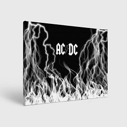 Холст прямоугольный ACDC Fire, цвет: 3D-принт