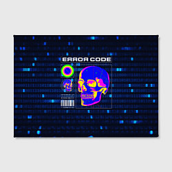 Холст прямоугольный Error code: Hacker Хакер программист, цвет: 3D-принт — фото 2