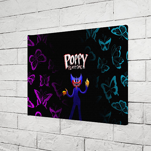 Картина прямоугольная Poppy Playtime бабочки / 3D-принт – фото 3