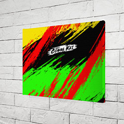 Холст прямоугольный Логотип Cobra Kai, цвет: 3D-принт — фото 2