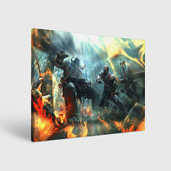 Холст прямоугольный God of War Fighting, цвет: 3D-принт