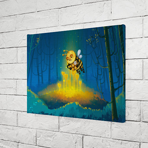 Картина прямоугольная Пчёла с сотами / 3D-принт – фото 3