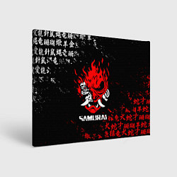Холст прямоугольный CYBERPUNK SAMURAI: JAPAN STYLE, цвет: 3D-принт