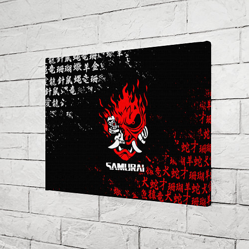 Картина прямоугольная CYBERPUNK SAMURAI: JAPAN STYLE / 3D-принт – фото 3