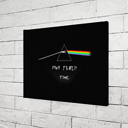 Холст прямоугольный PINK FLOYD TIME ПИНК ФЛОЙД ЛОГОТИП, цвет: 3D-принт — фото 2