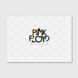 Холст прямоугольный PINK FLOYD LOGO ПИНК ФЛОЙД ГЛИТЧ, цвет: 3D-принт — фото 2