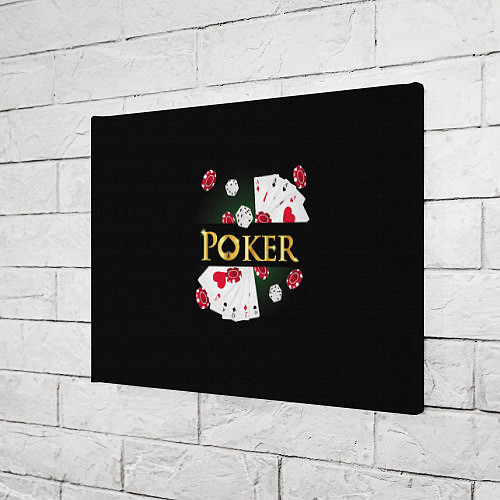 Картина прямоугольная Покер POKER / 3D-принт – фото 3