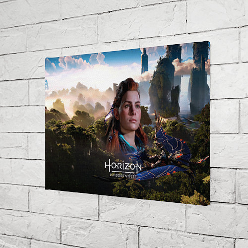 Картина прямоугольная Aloy Horizon Forbidden West game / 3D-принт – фото 3