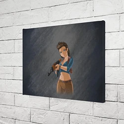 Холст прямоугольный Nathan Drake girl from Uncharted by sexygirlsdraw, цвет: 3D-принт — фото 2