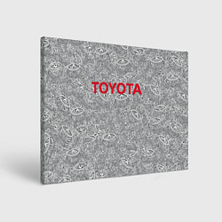 Холст прямоугольный TOYOTA PATTERN LOGO Z, цвет: 3D-принт